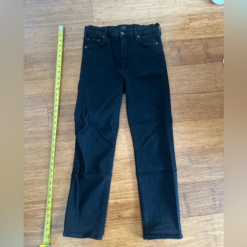 Citizens Of Humanity Women's Black Straight Leg Jeans